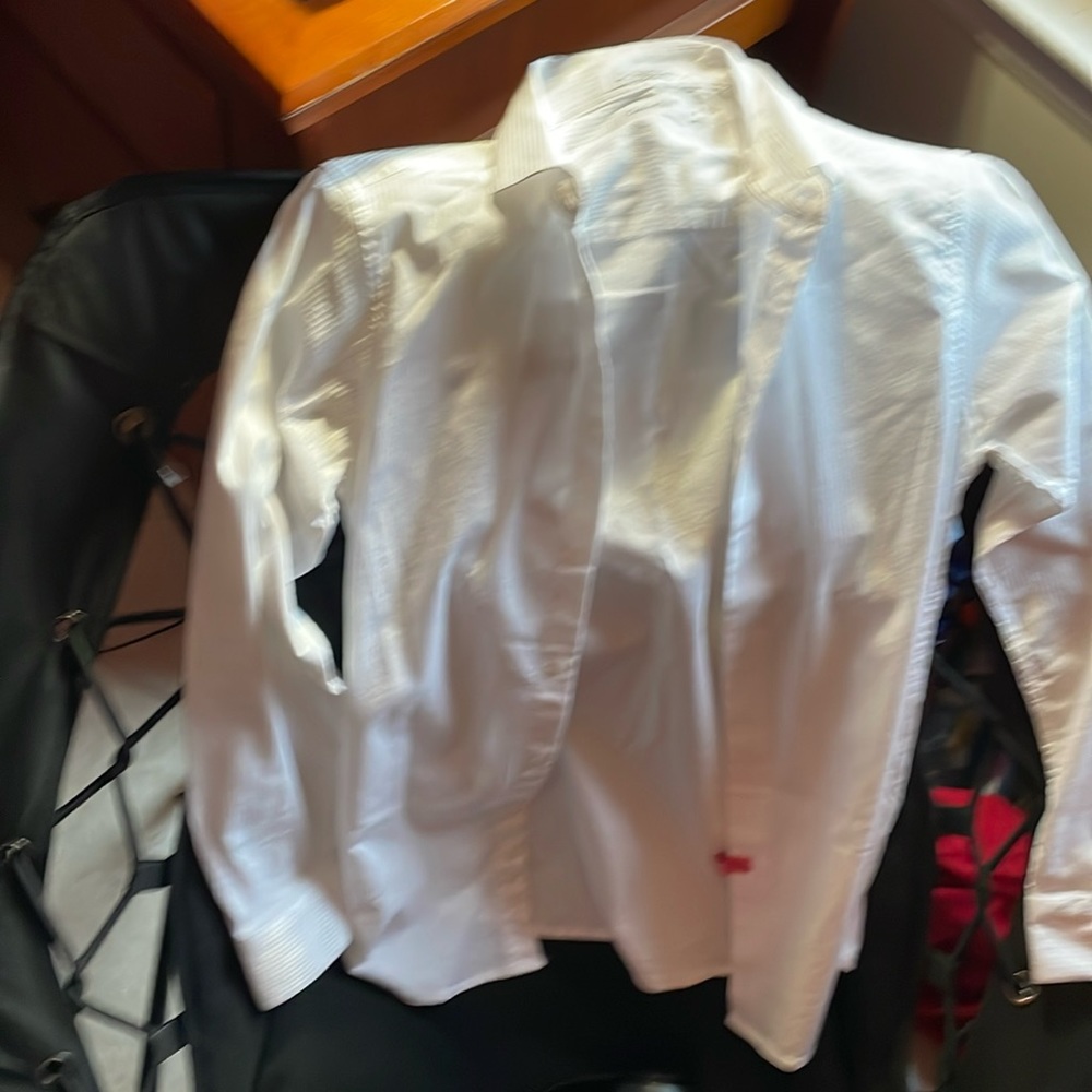 Boys size 14 white dress shirt slim fit